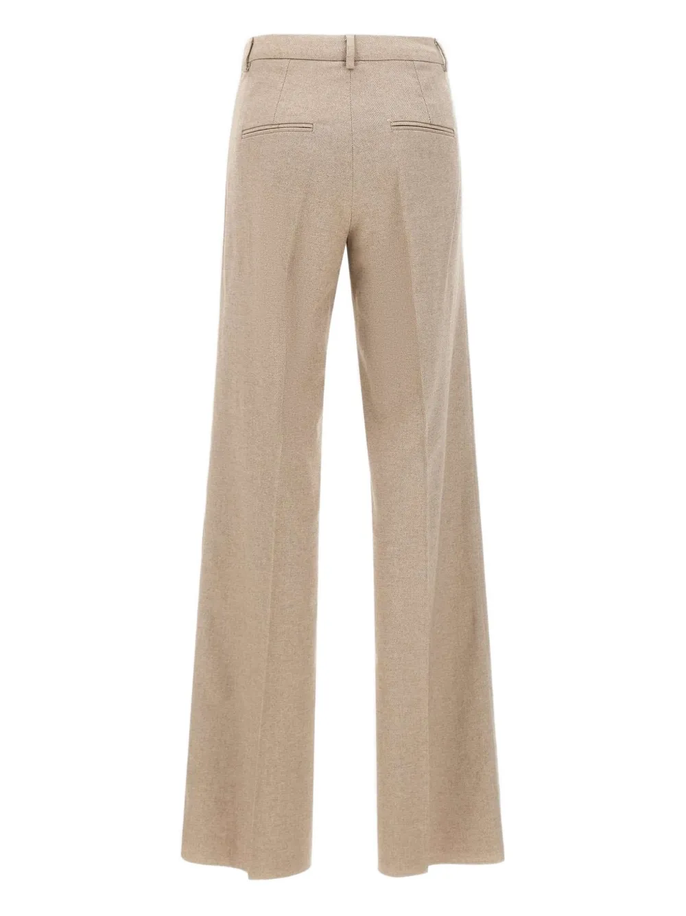 Marella pressed-crease wide-leg trousers - Beige