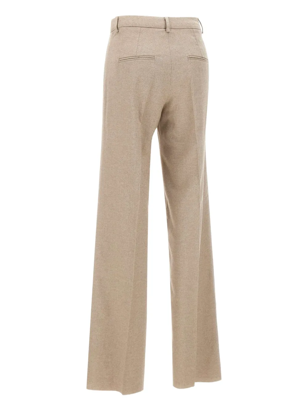 Marella Pressed-crease Wide-leg Trousers In Neutral