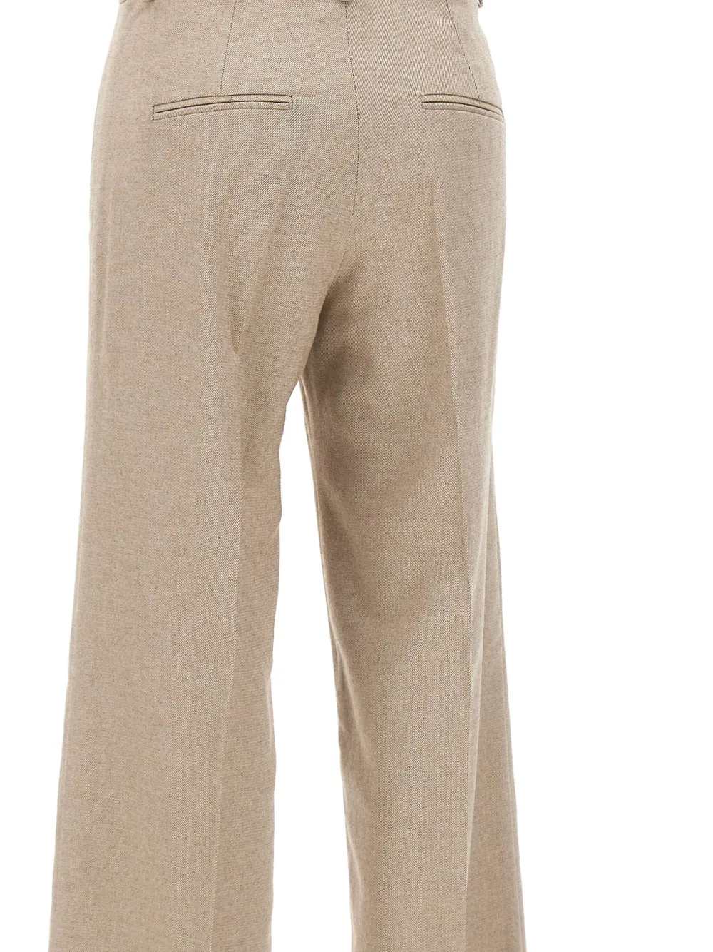 Marella Pressed-crease Wide-leg Trousers In Neutral
