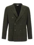 Boglioli peak-lapel check blazer - Green