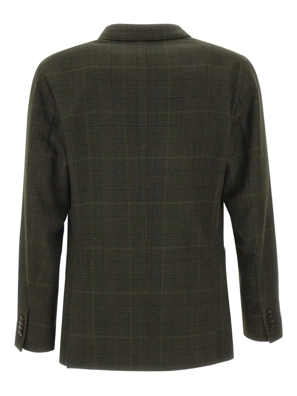Boglioli Peak-lapel Check Blazer In Green