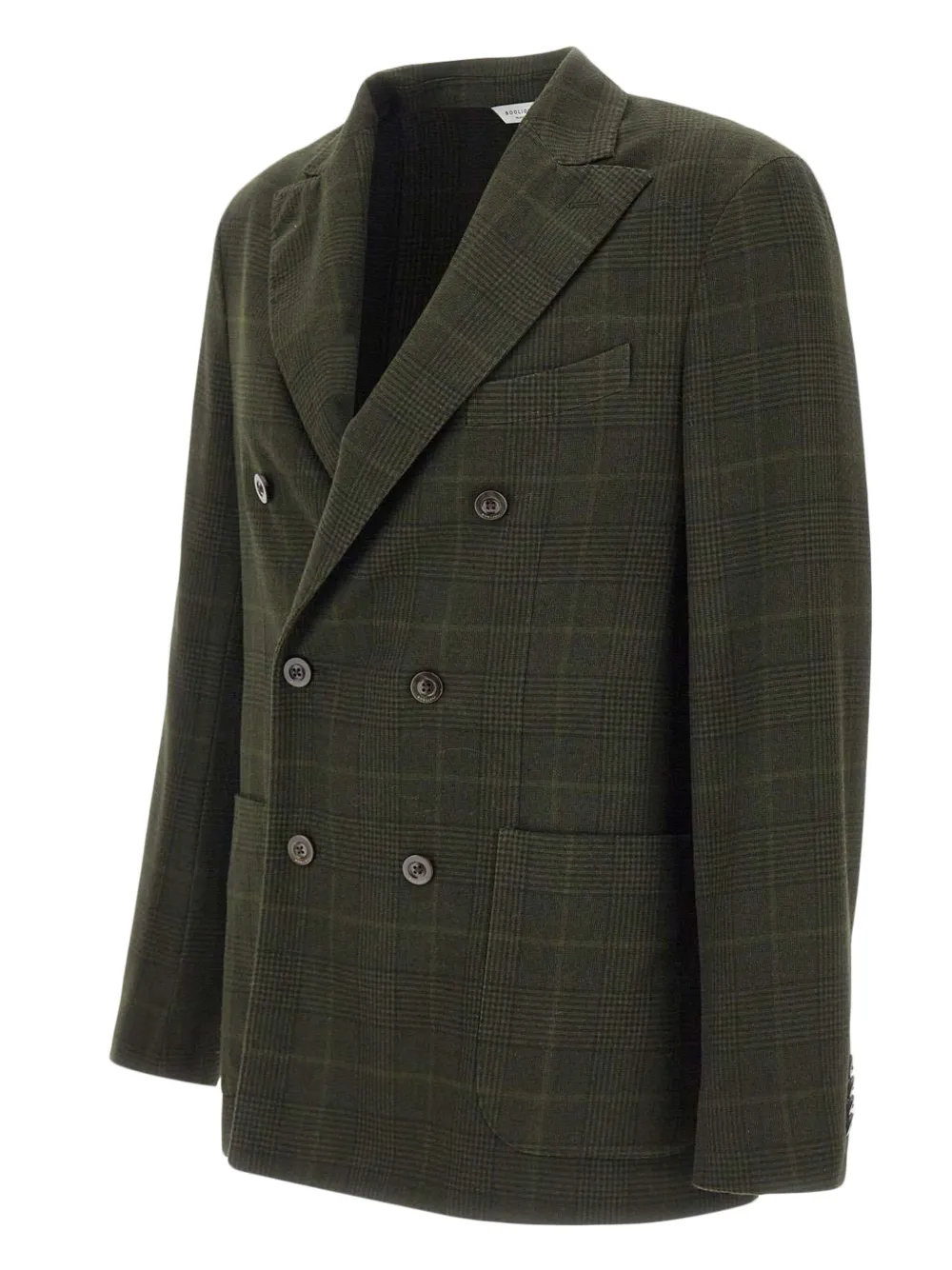 Boglioli Geruite blazer met puntige revers Groen