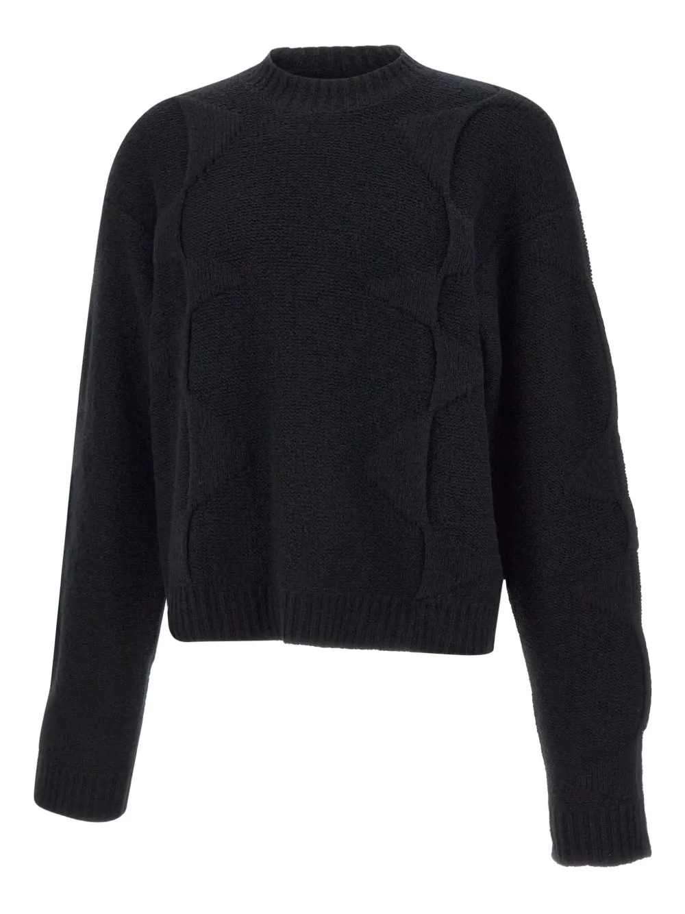 HELIOT EMIL cable-knit sweater | أسود | Image 1