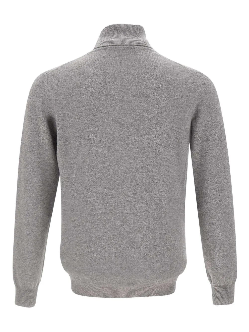 Kangra Cashmere Turtleneck Ribbed-edge Sweater In Gray