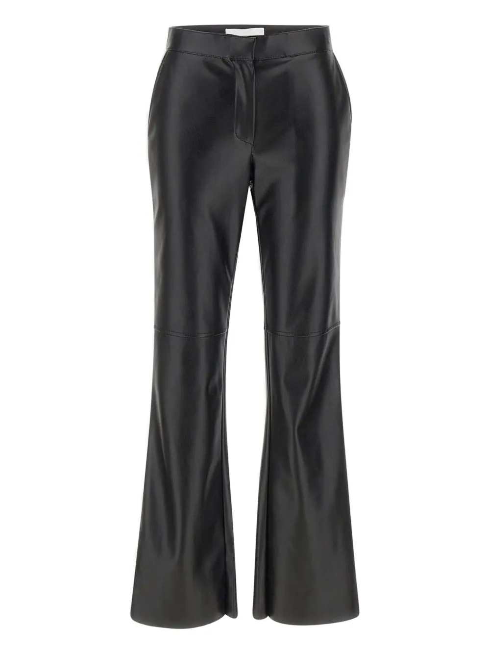 kaos faux-leather flared trousers | Black | Image 1