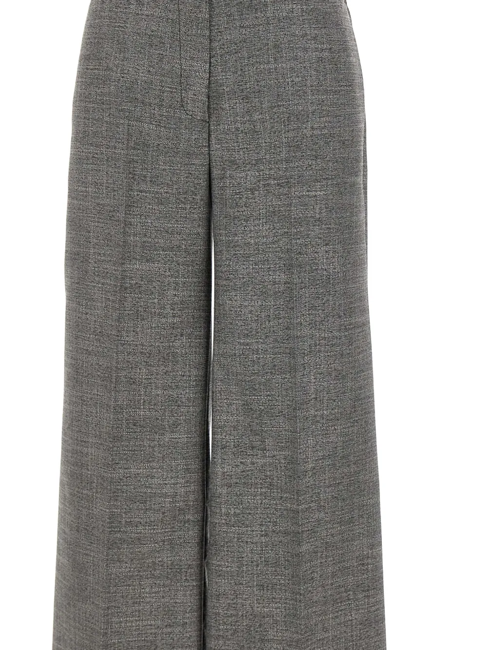 Kaos Pressed-crease Wide-leg Trousers In Gray