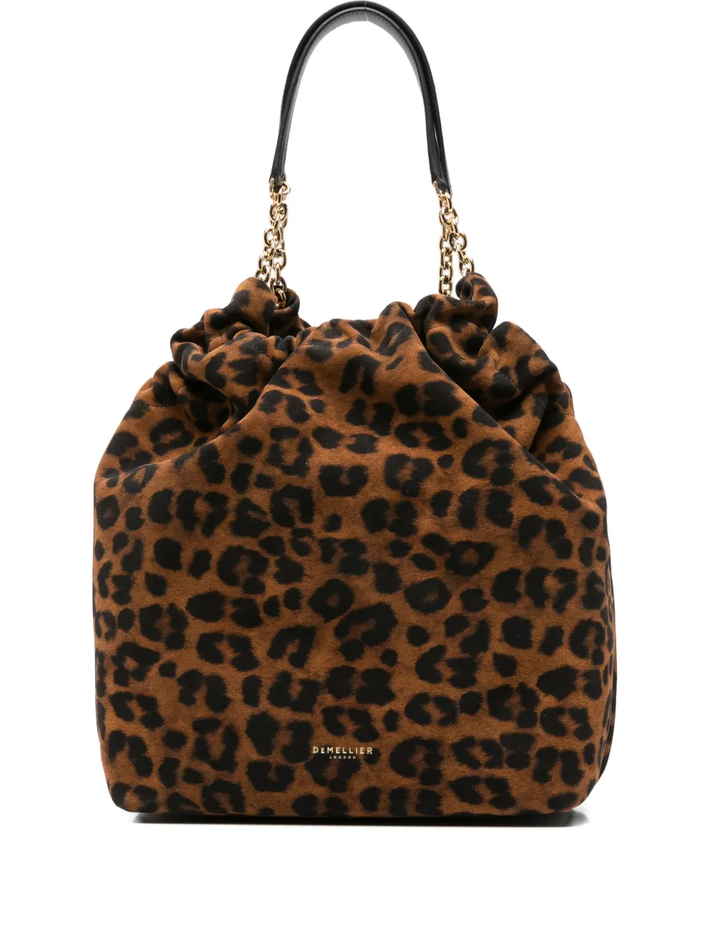 Demellier Chain-handle Miami Tote Bag In Brown