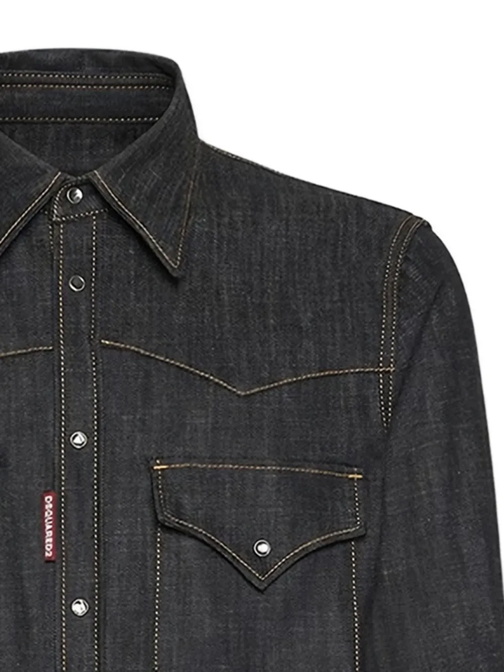 DSQUARED2 Overhemd met klepzak - Zwart