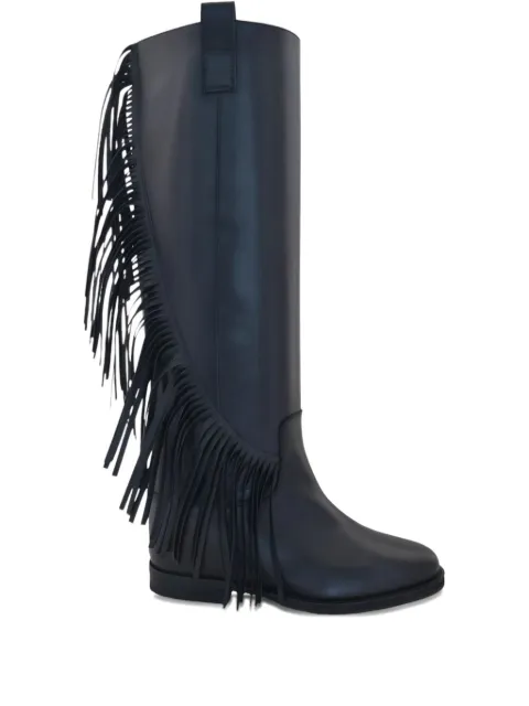 Via Roma 15 Malibu fringed leather boots