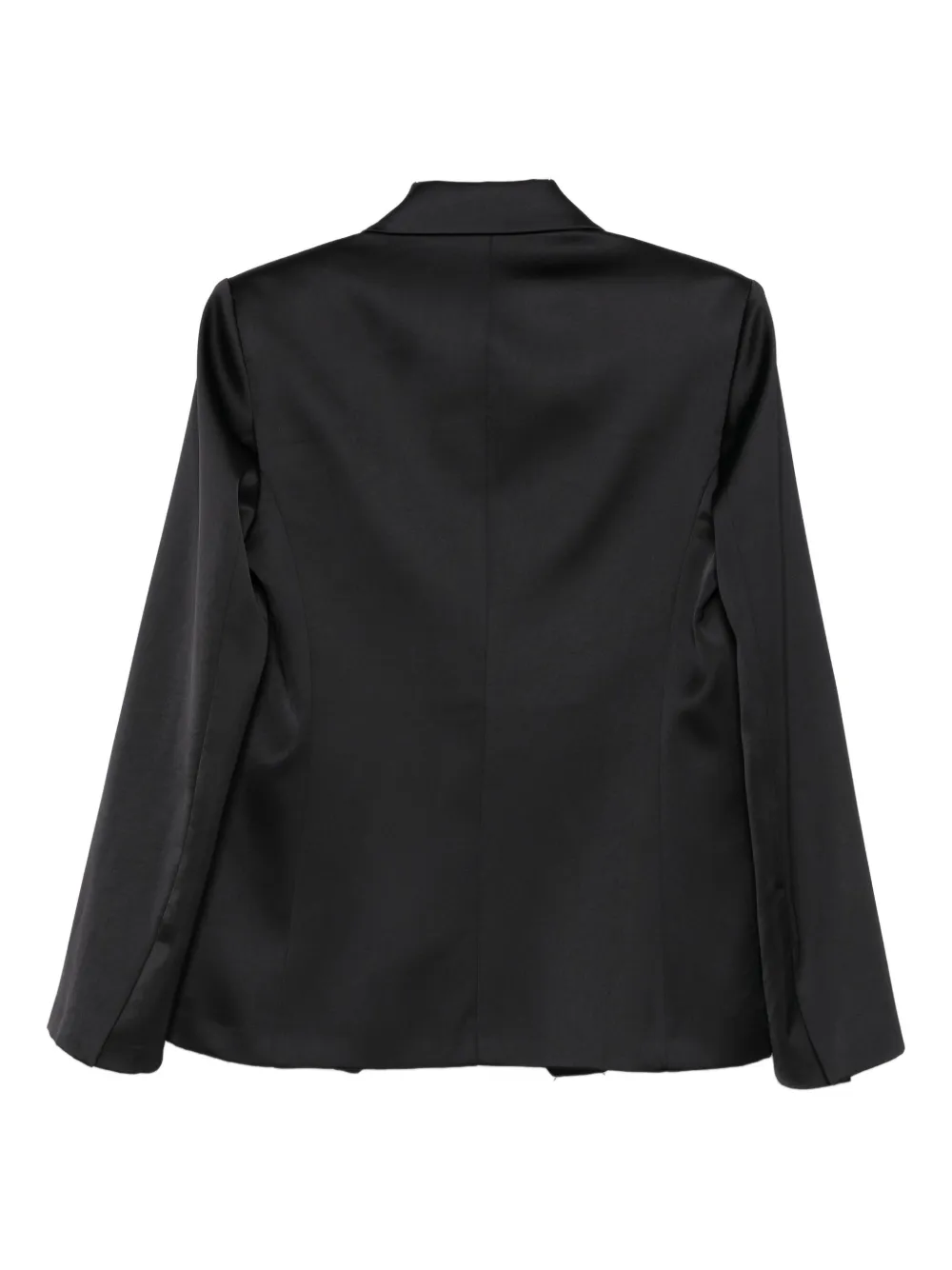 Imperial Peak-lapel Single-breasted Blazer In Black
