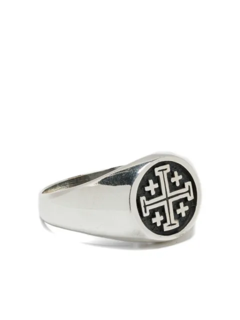 OBSIDIAN cross-motif ring