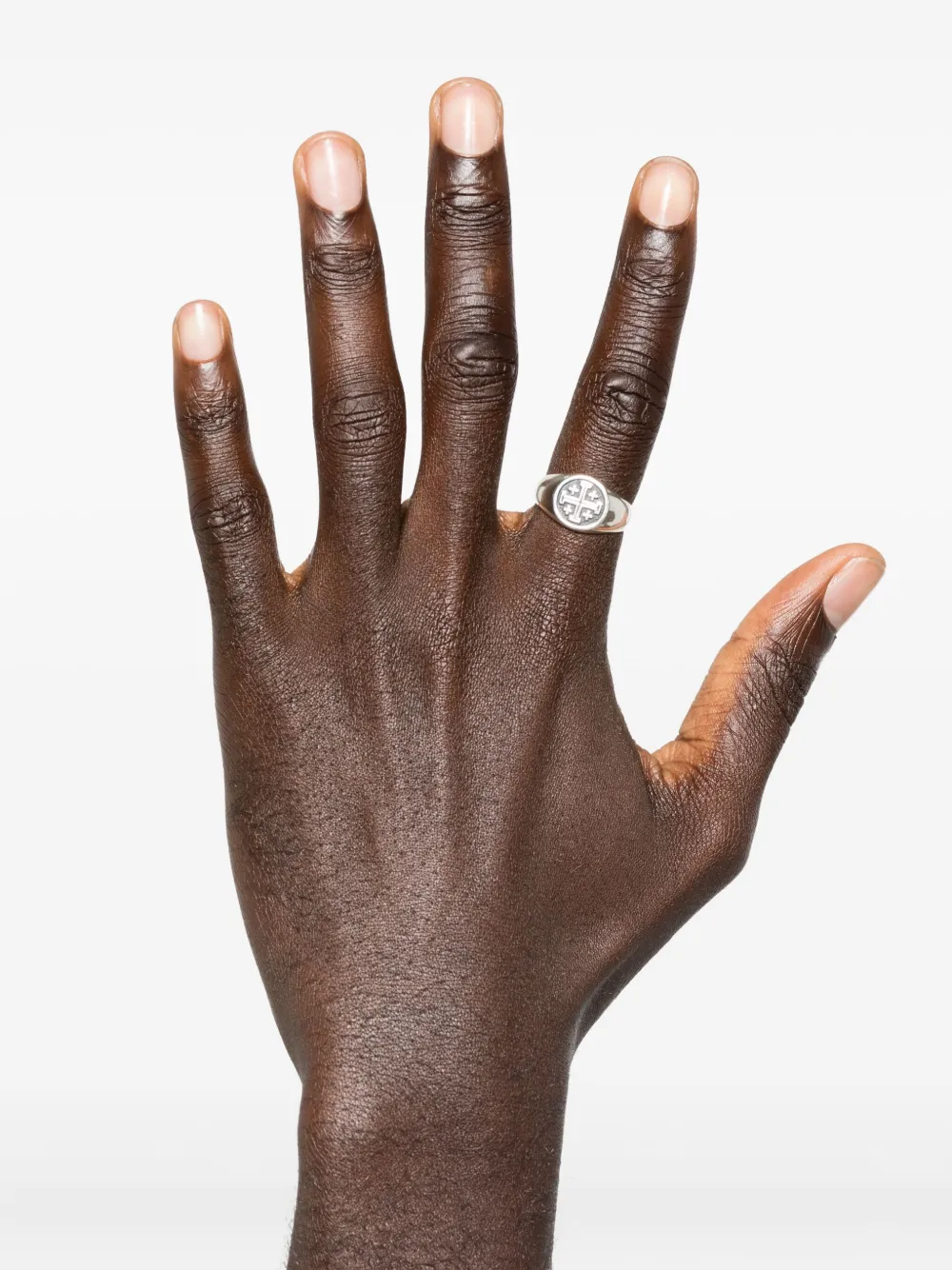 OBSIDIAN cross-motif ring | Men | Image 2