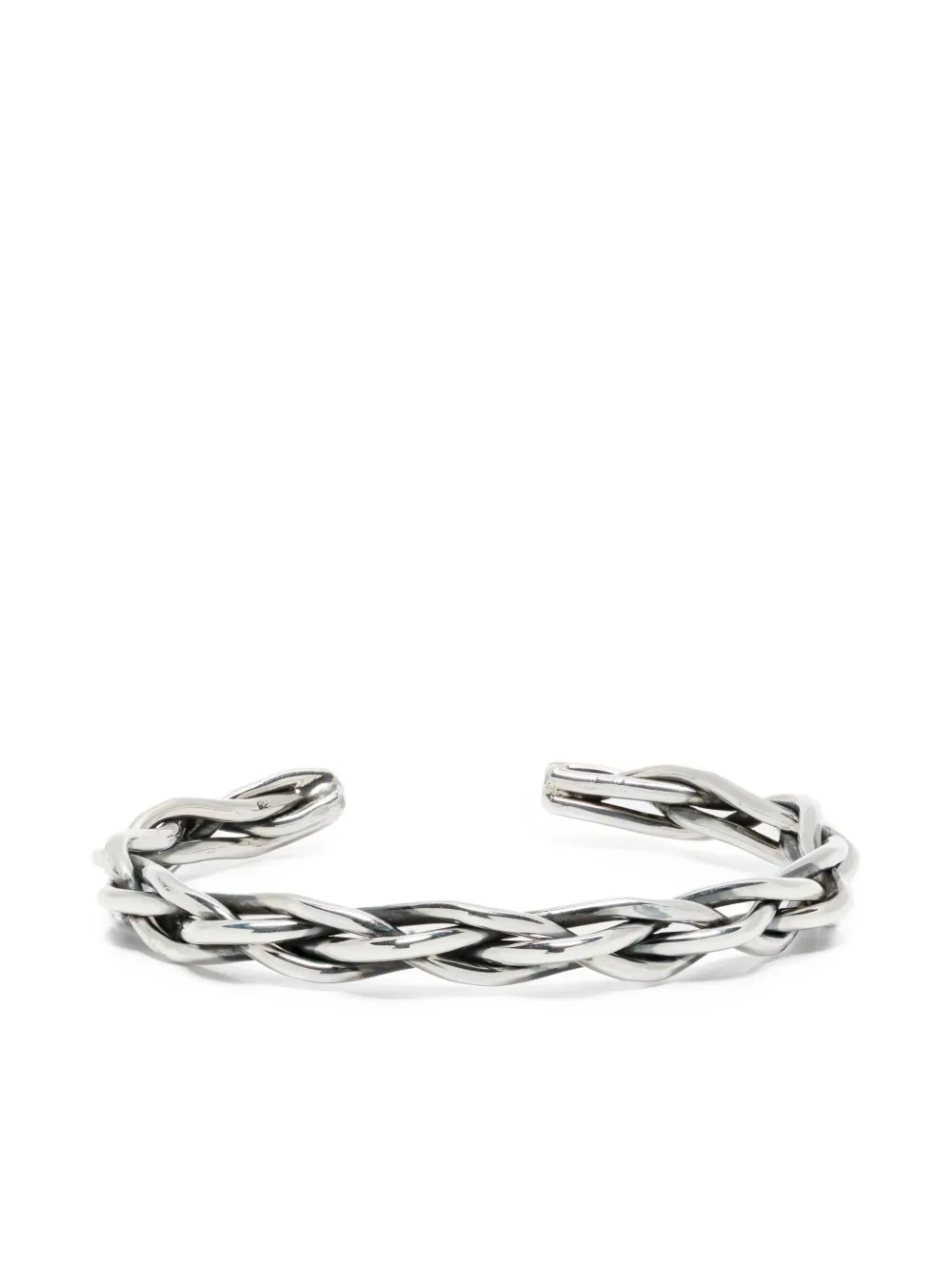 OBSIDIAN pulsera con diseño retorcido | plateado | Image 1