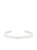 OBSIDIAN cuff bangle bracelet - Silver