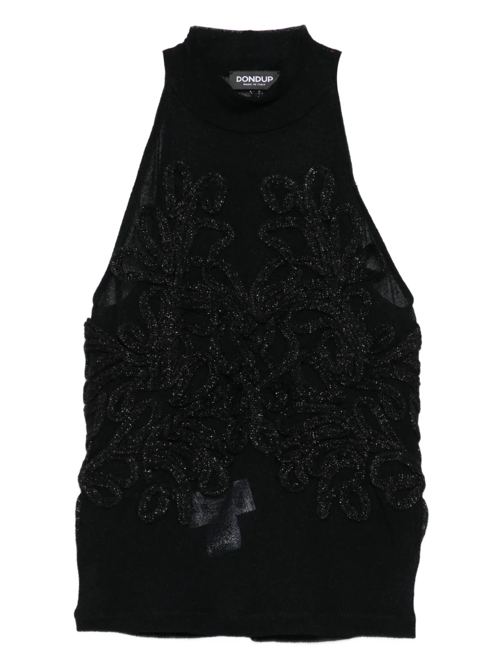 DONDUP top sin mangas con aplique | negro | Image 1