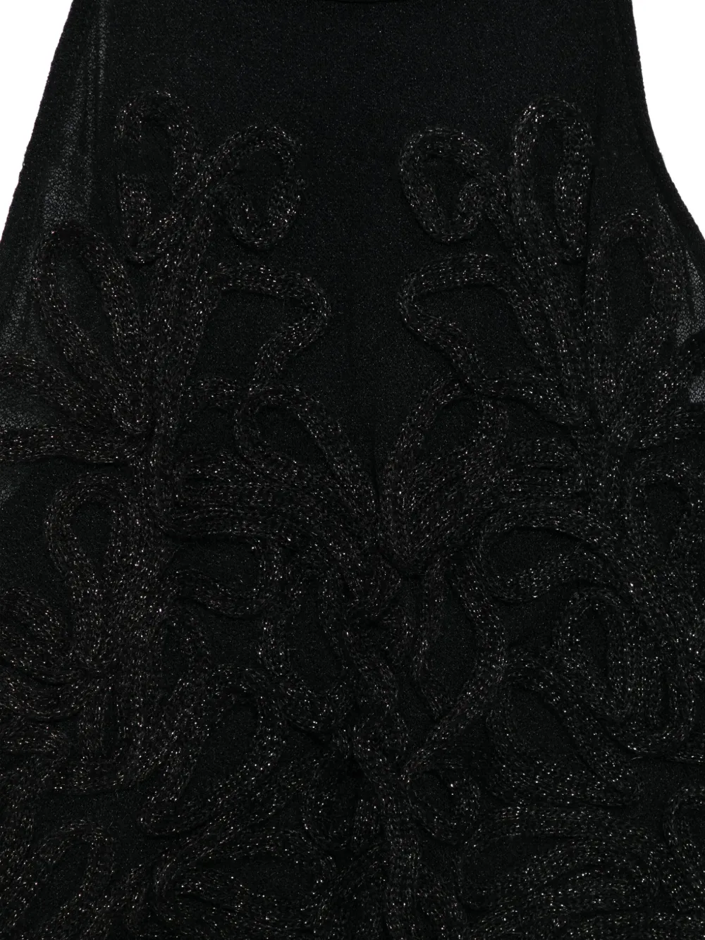 DONDUP Mouwloze top met applicatie Zwart