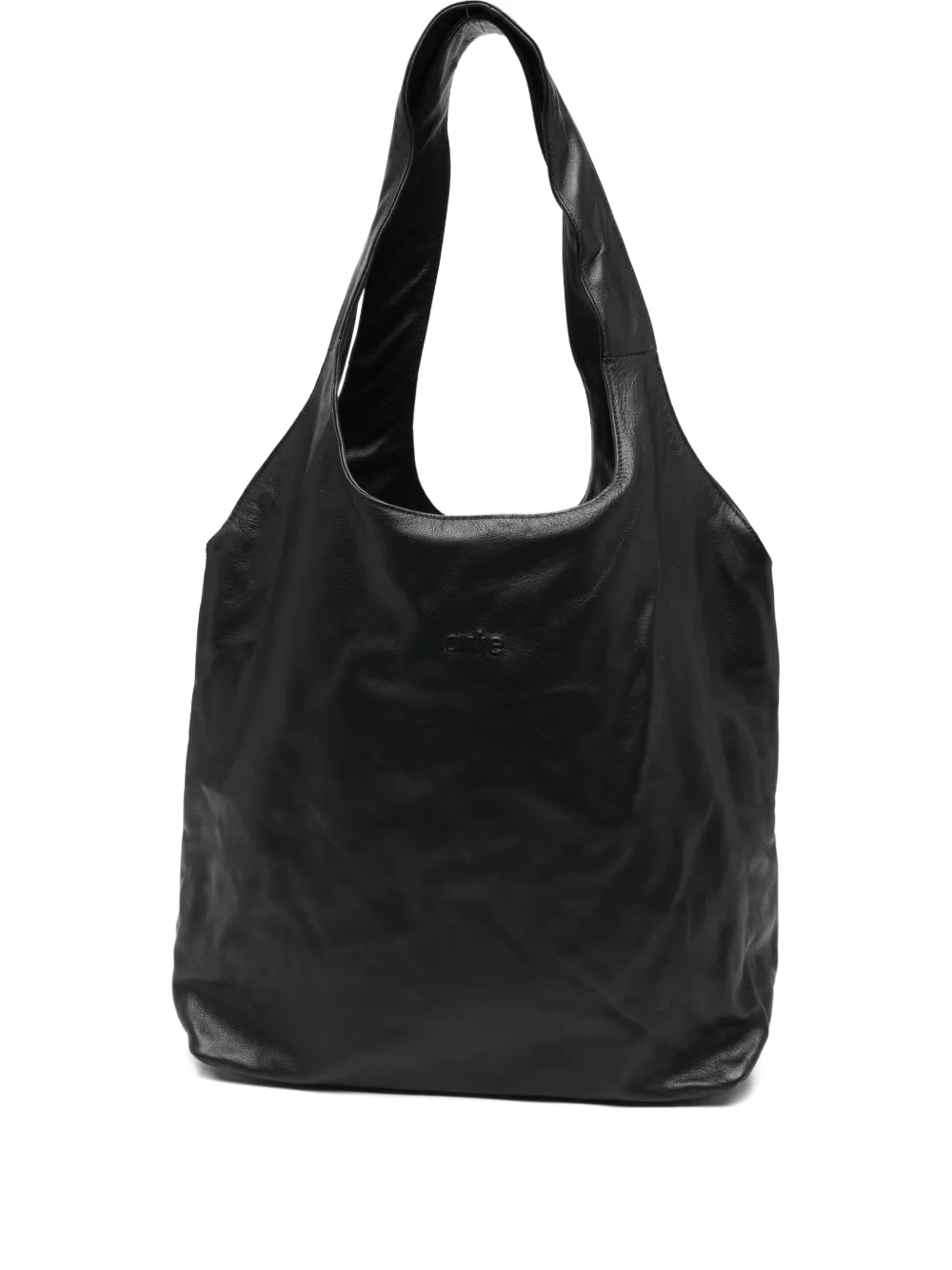 Arte Antwerp Leather Tote Bag In Black
