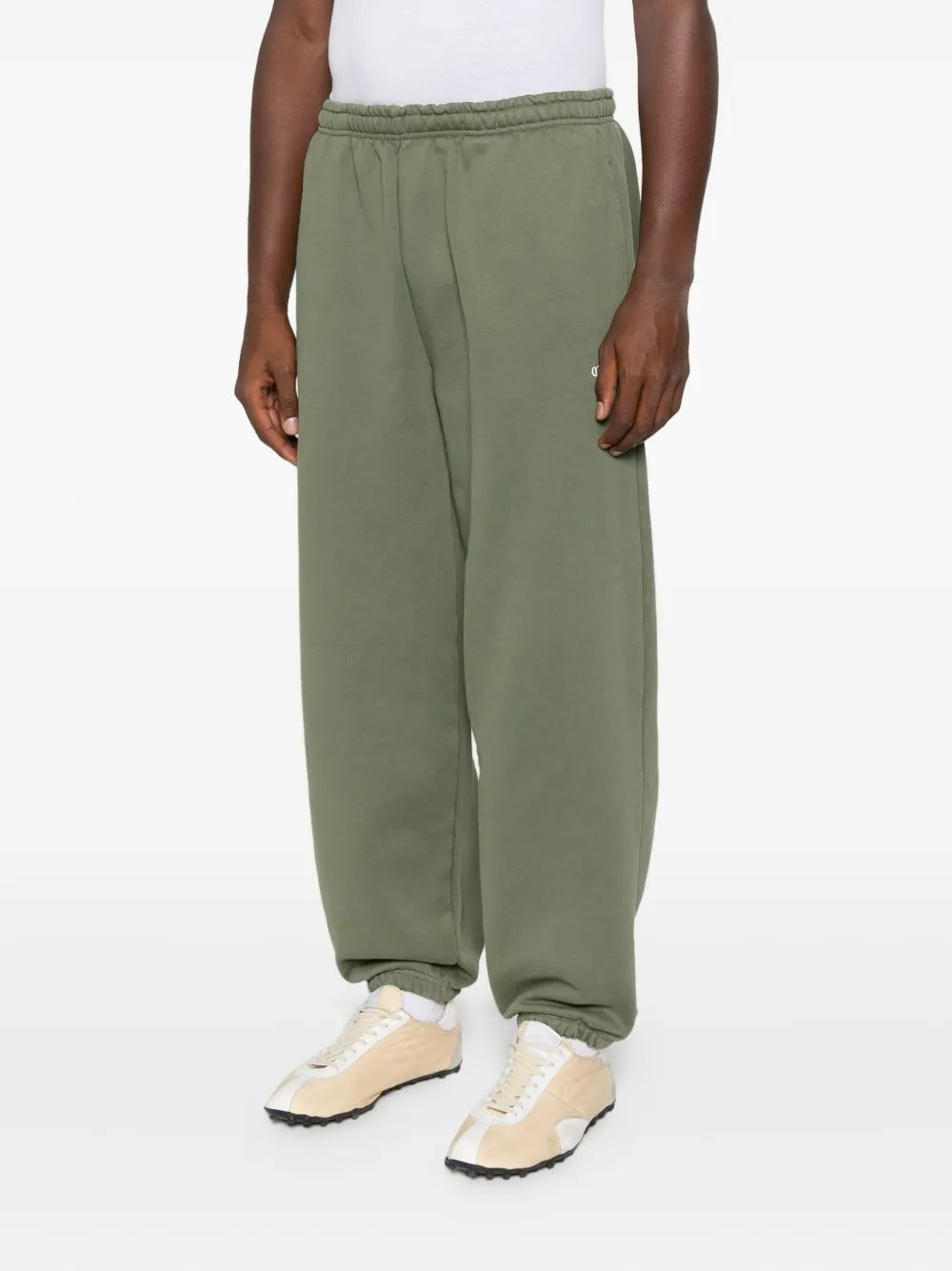 Arte Antwerp Logo-embroidered Track Pants In Green