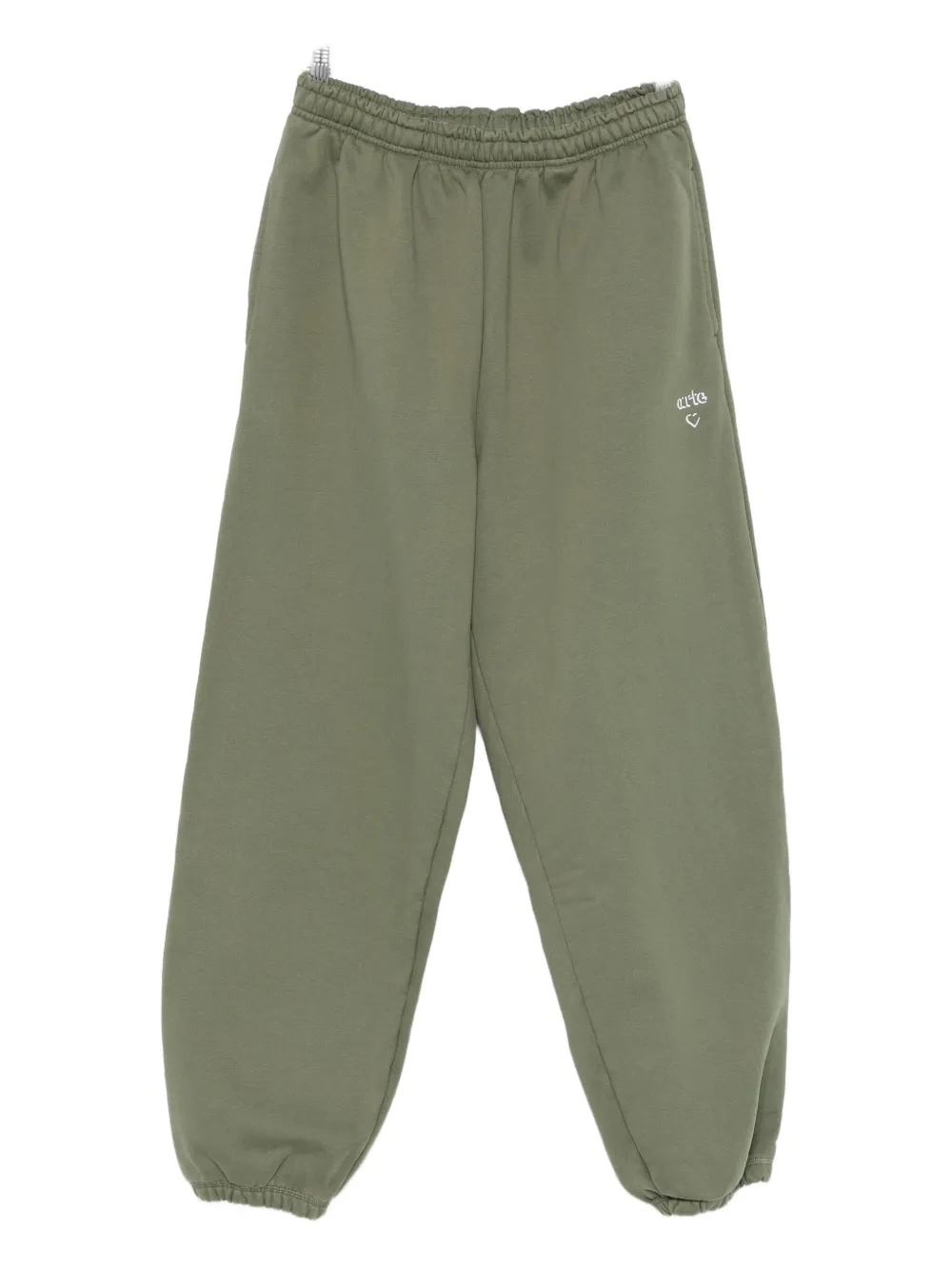 Arte Antwerp Logo-embroidered Track Pants In Green