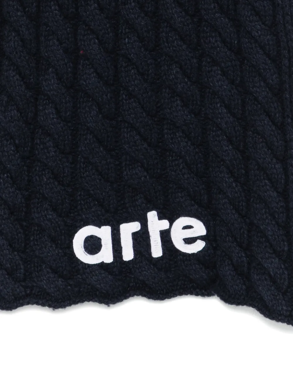  Arte Antwerp Cable-knit Scarf - Blue 