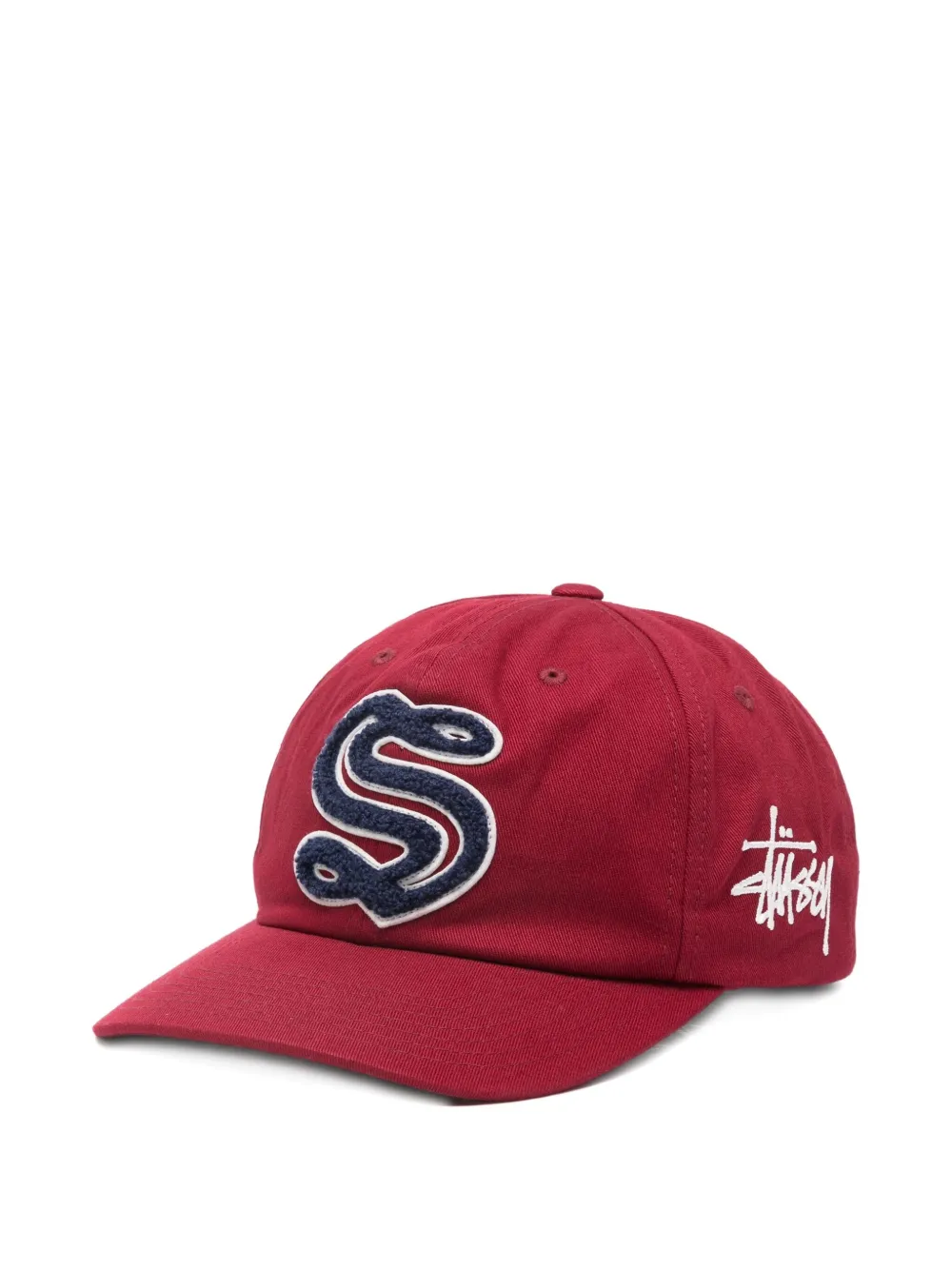 Stüssy logo-patch cap | Red | Image 1