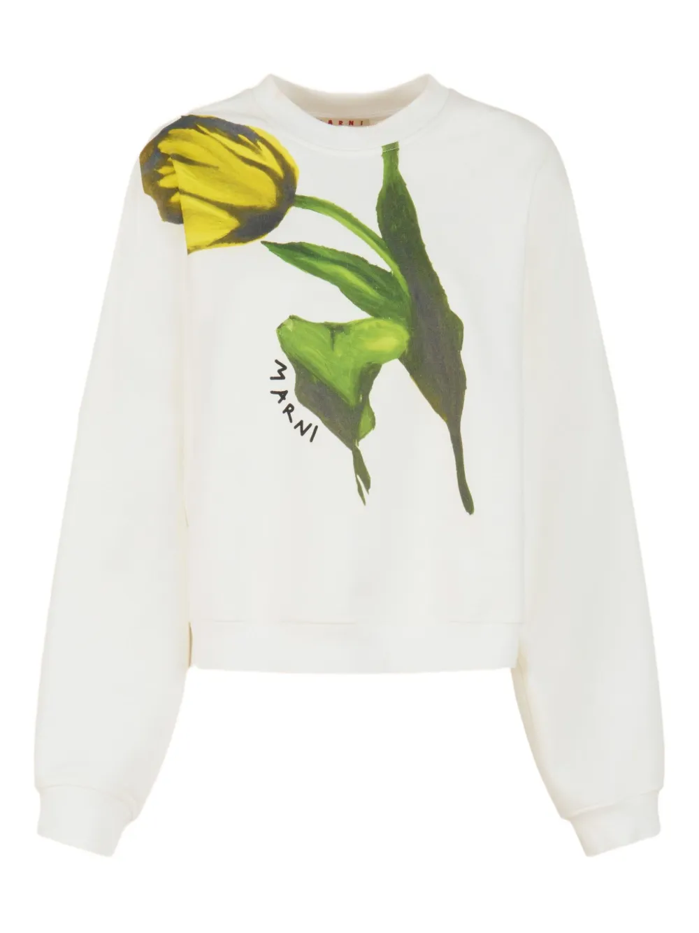 Marni sudadera con tulipán estampado | blanco | Image 1