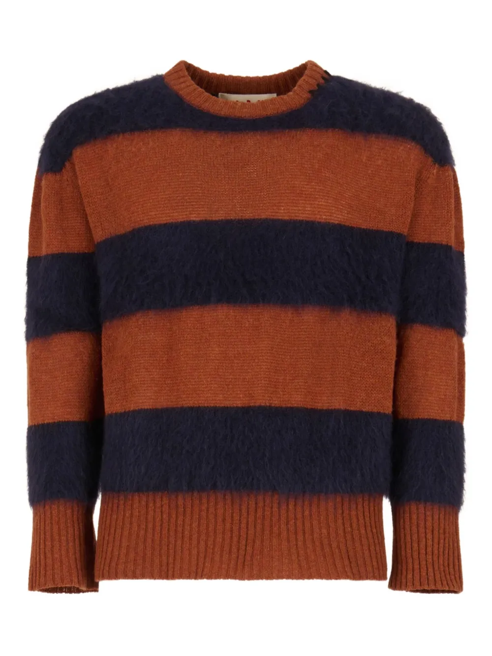 Marni striped virgin wool sweatshirt | Blue | Image 1