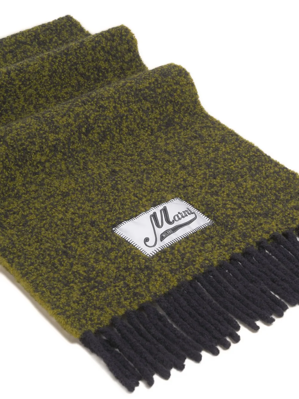 Marni Fringed Scarf In Green