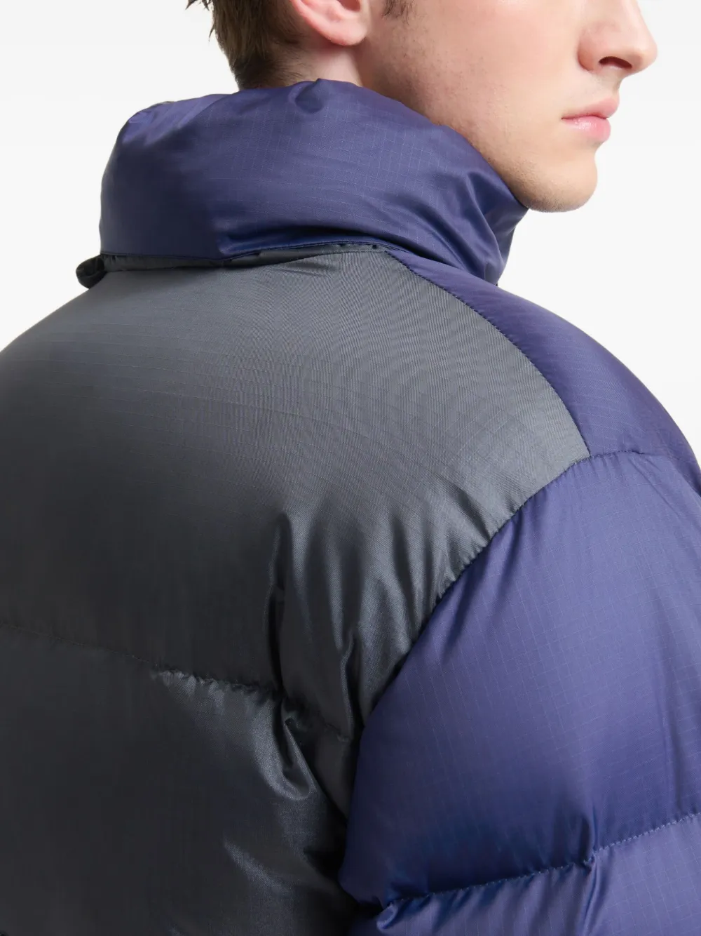 Marni Tweekleurig gewatteerd jack Blauw