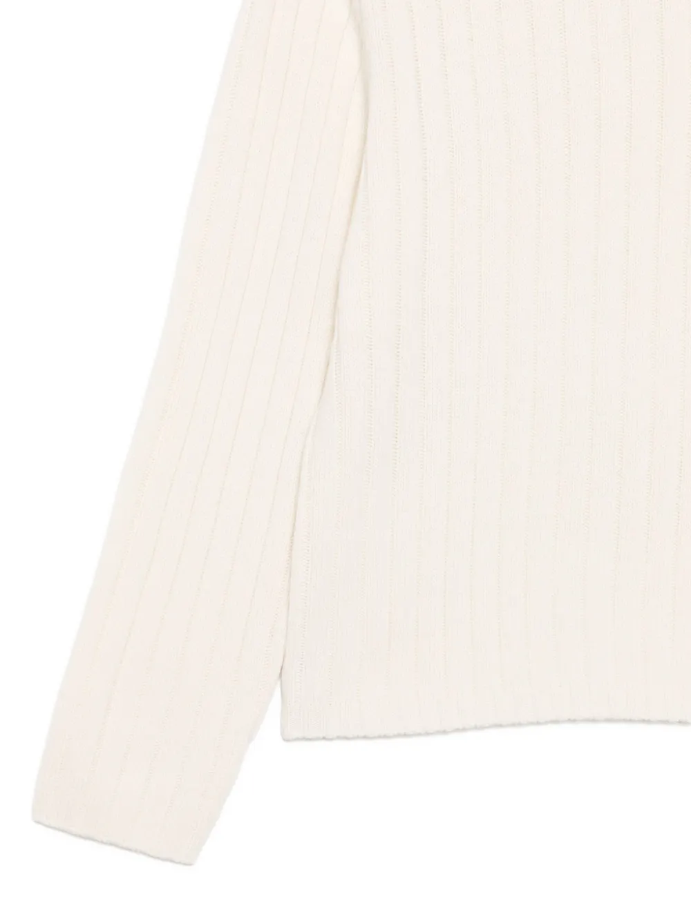 ASPESI Geribbelde sweater Wit