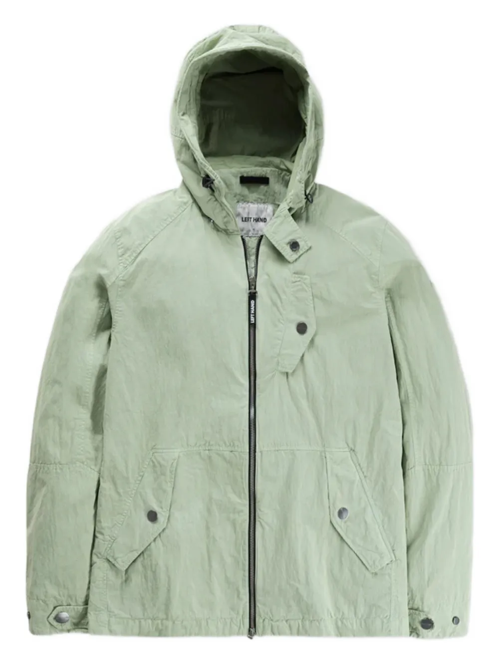 Left Hand  hooded zip-front jacket | Green | Image 1