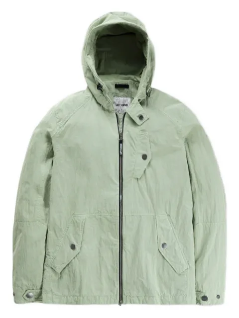 Left Hand  hooded zip-front jacket