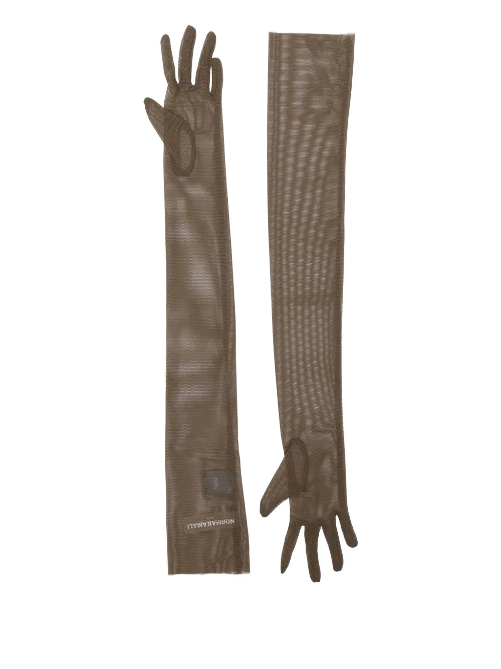 Norma Kamali Lange handschoenen - Bruin