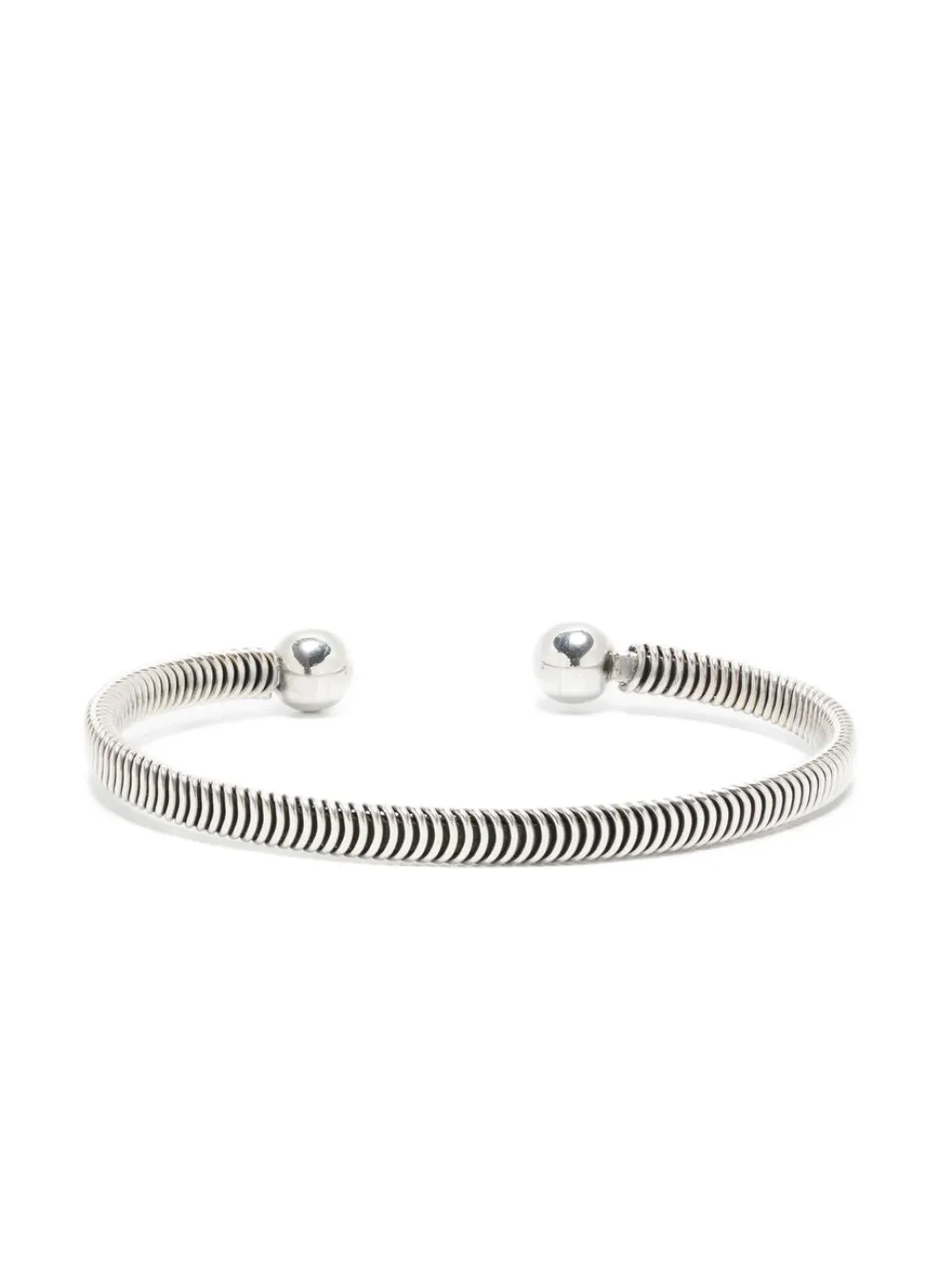 OBSIDIAN open-cuff bracelet | Silver | Image 1