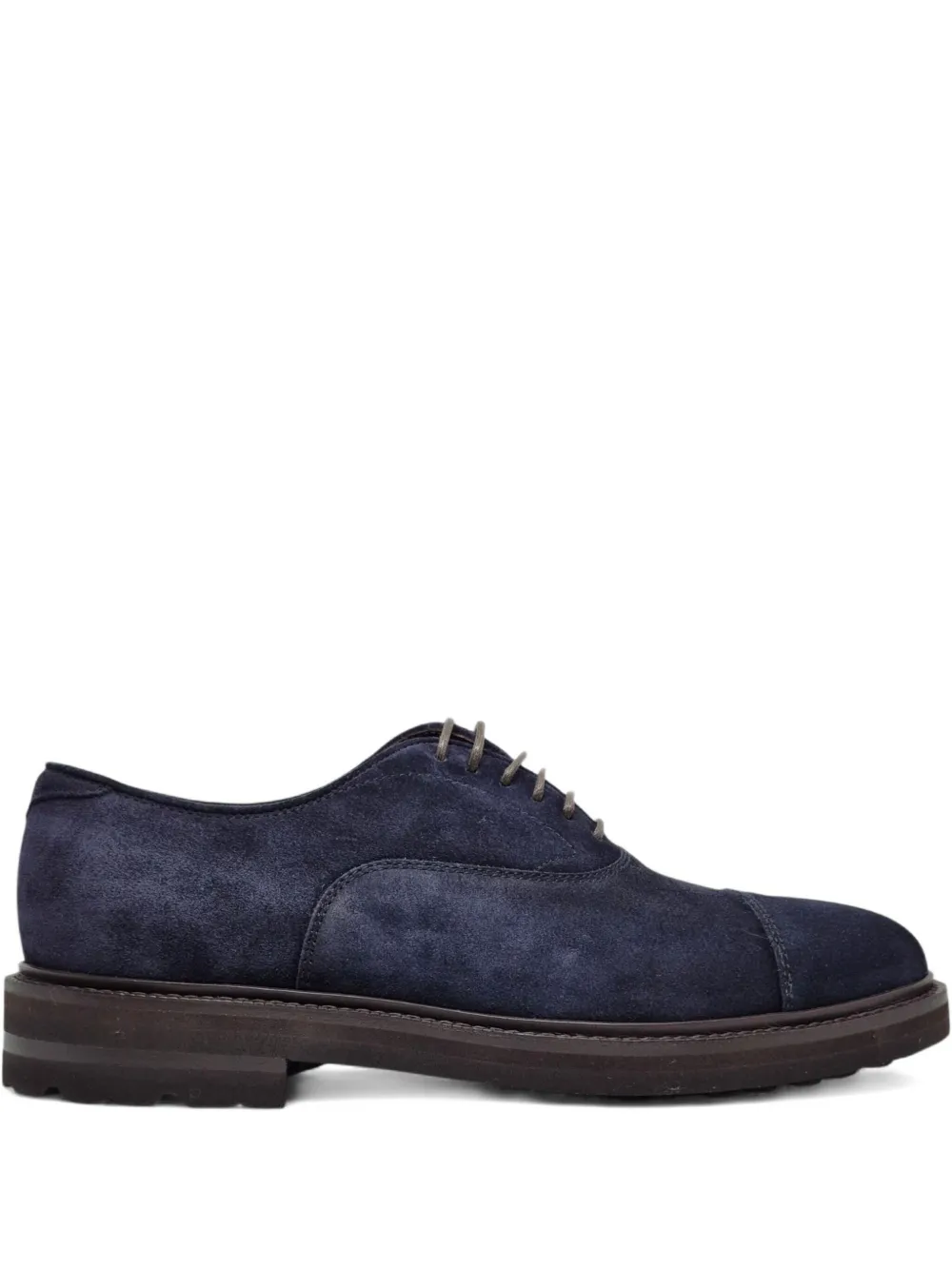 Henderson Baracco Oxford in pelle scamosciata - Blu