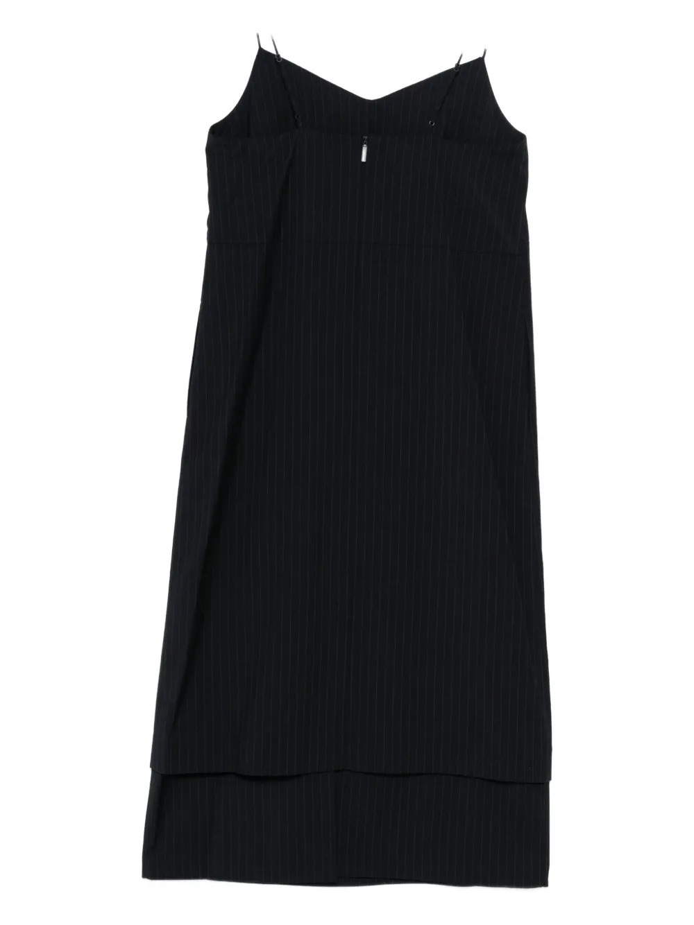 Tibi pinstriped dress - Blauw
