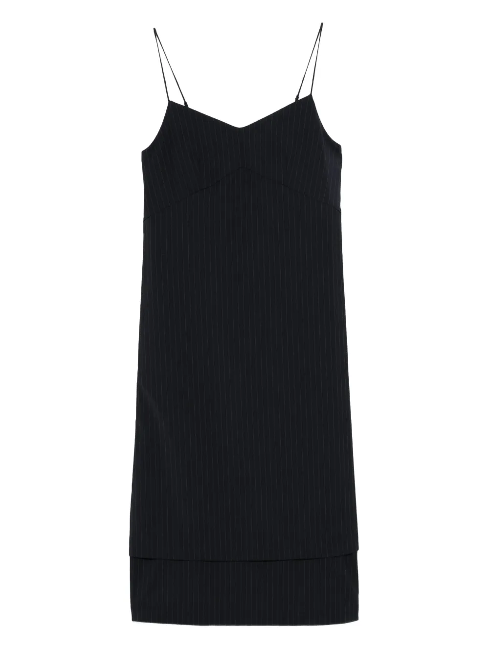 Tibi robe à fines rayures | bleu | Image 1