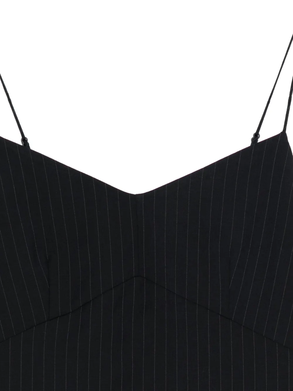 Tibi Jurk met krijtstreep Blauw