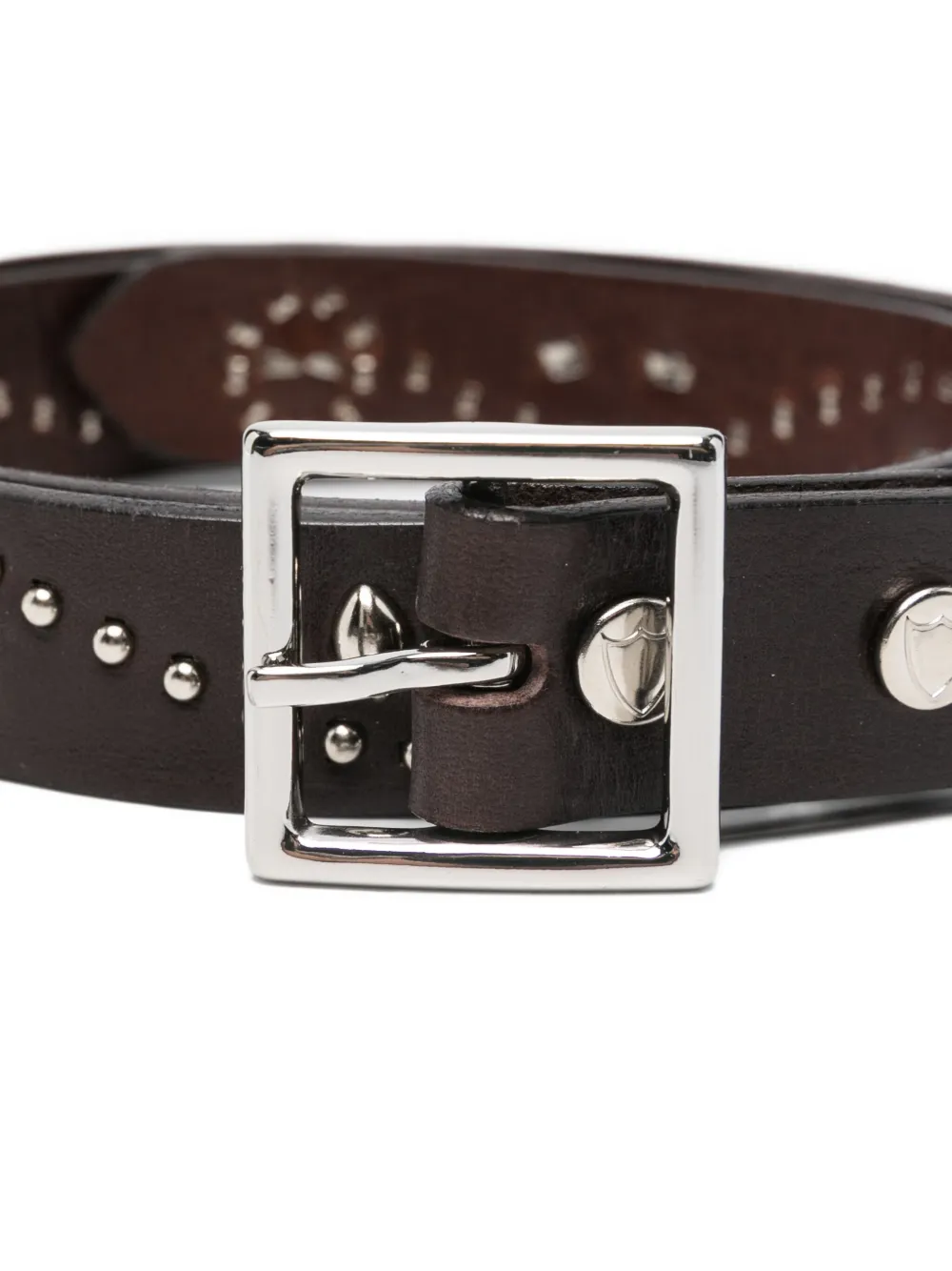 Htc Los Angeles Glendale Studded Belt In Brown