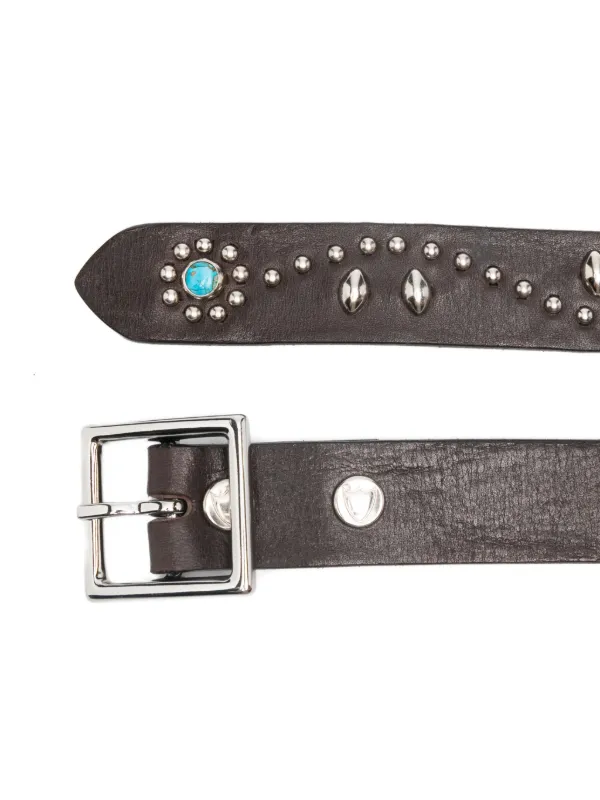 Htc Los Angeles Glendale Studded Belt | Brown | FARFETCH