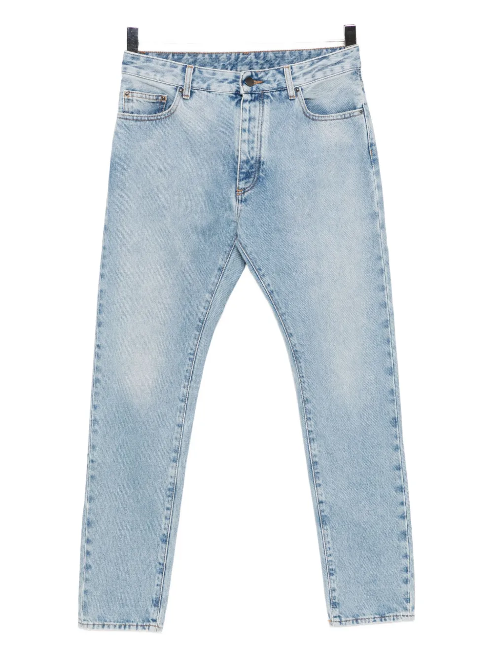 Palm Angels logo-print jeans - Blu