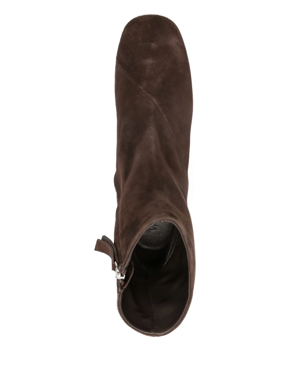 Vic Matie 50mm Chamois Zip-up Boots In Brown
