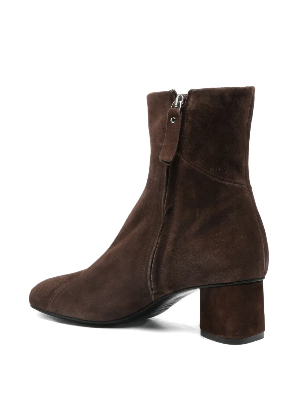 Vic Matie 50mm Chamois Zip-up Boots In Brown