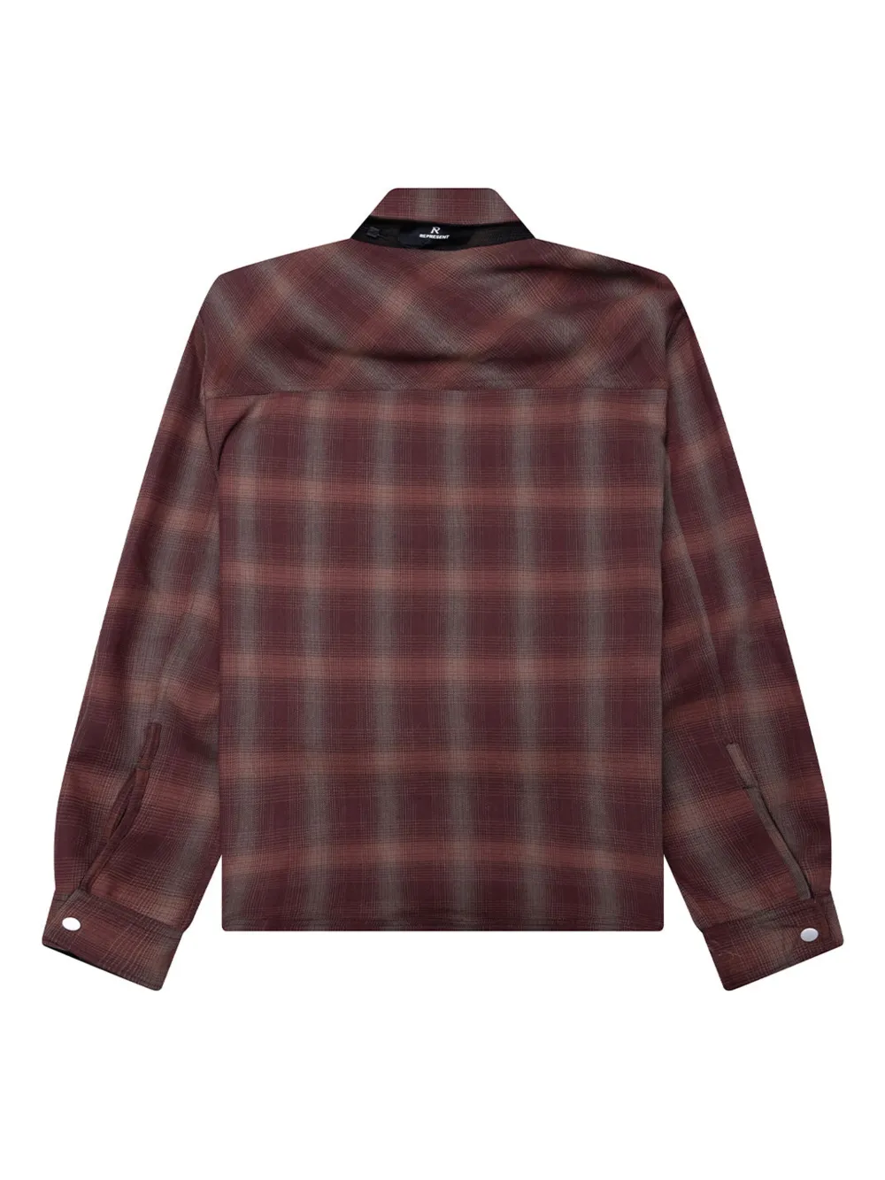 Represent Reversible Check Shirt In Brown