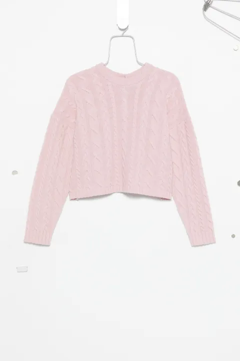 3311 cable-knit open-back sweater