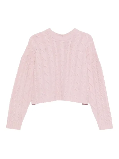 3311 cable-knit open-back sweater