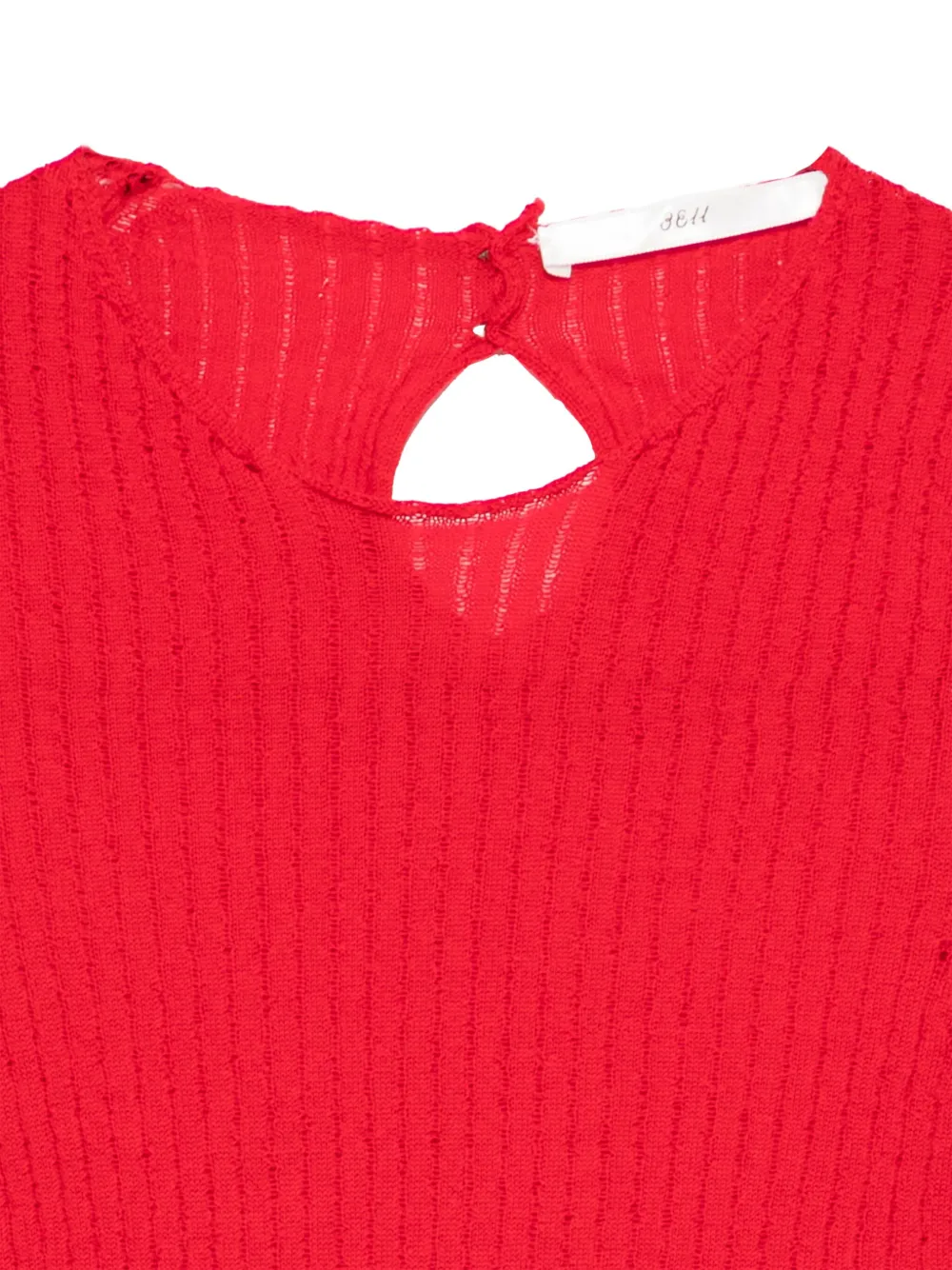 3311 Cut-out Sweater In Red