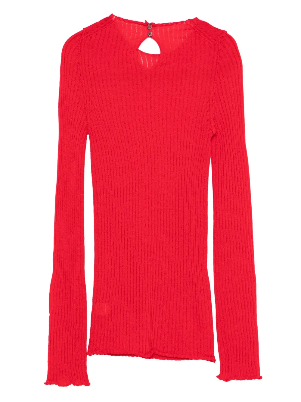 3311 Cut-out Sweater In Red