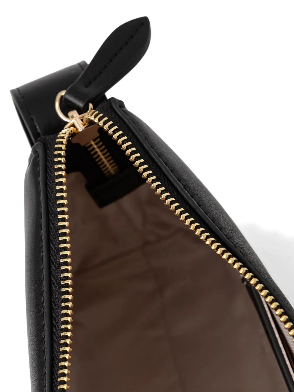 Twinset Logo-plaque Shoulder Bag In Black