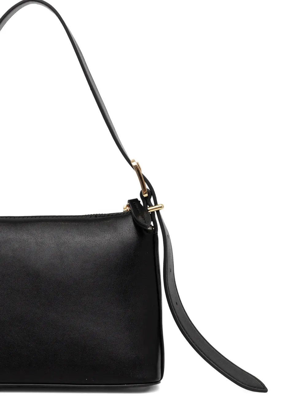 Twinset Logo-plaque Shoulder Bag In Black